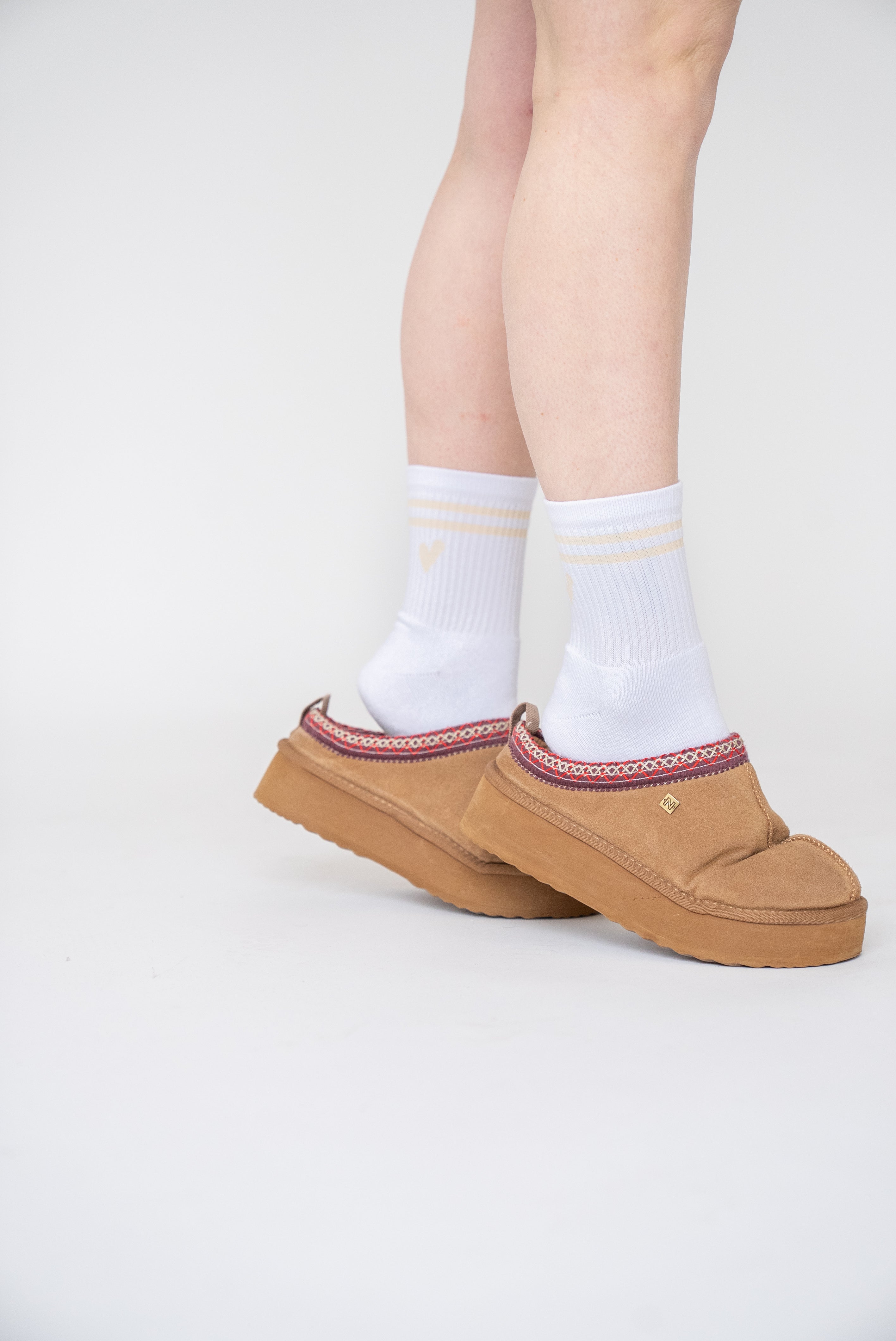 Heavy Premium 3 pack Socks Beige