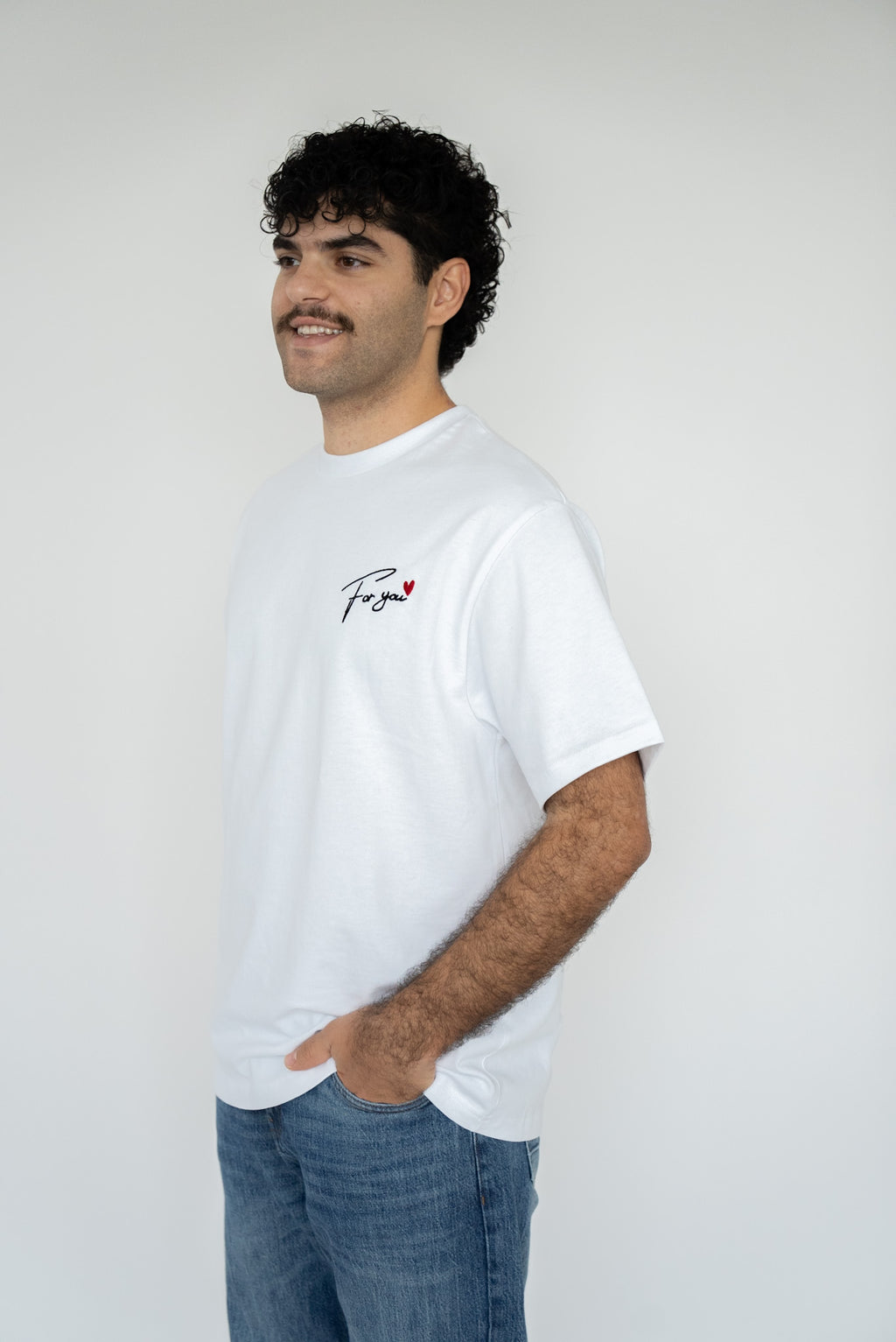 Slightly Oversized White T-shirt