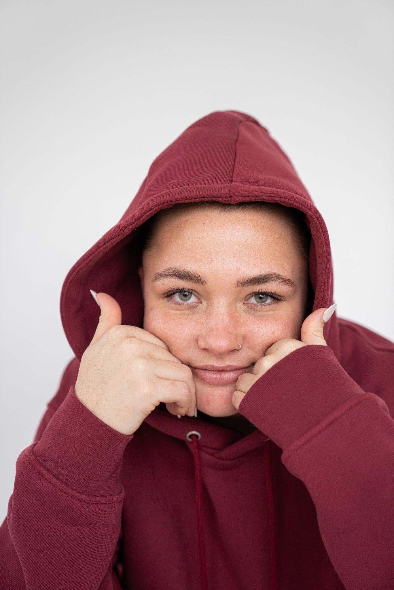 Oversized Heavy Premium Burgundy Hoodie