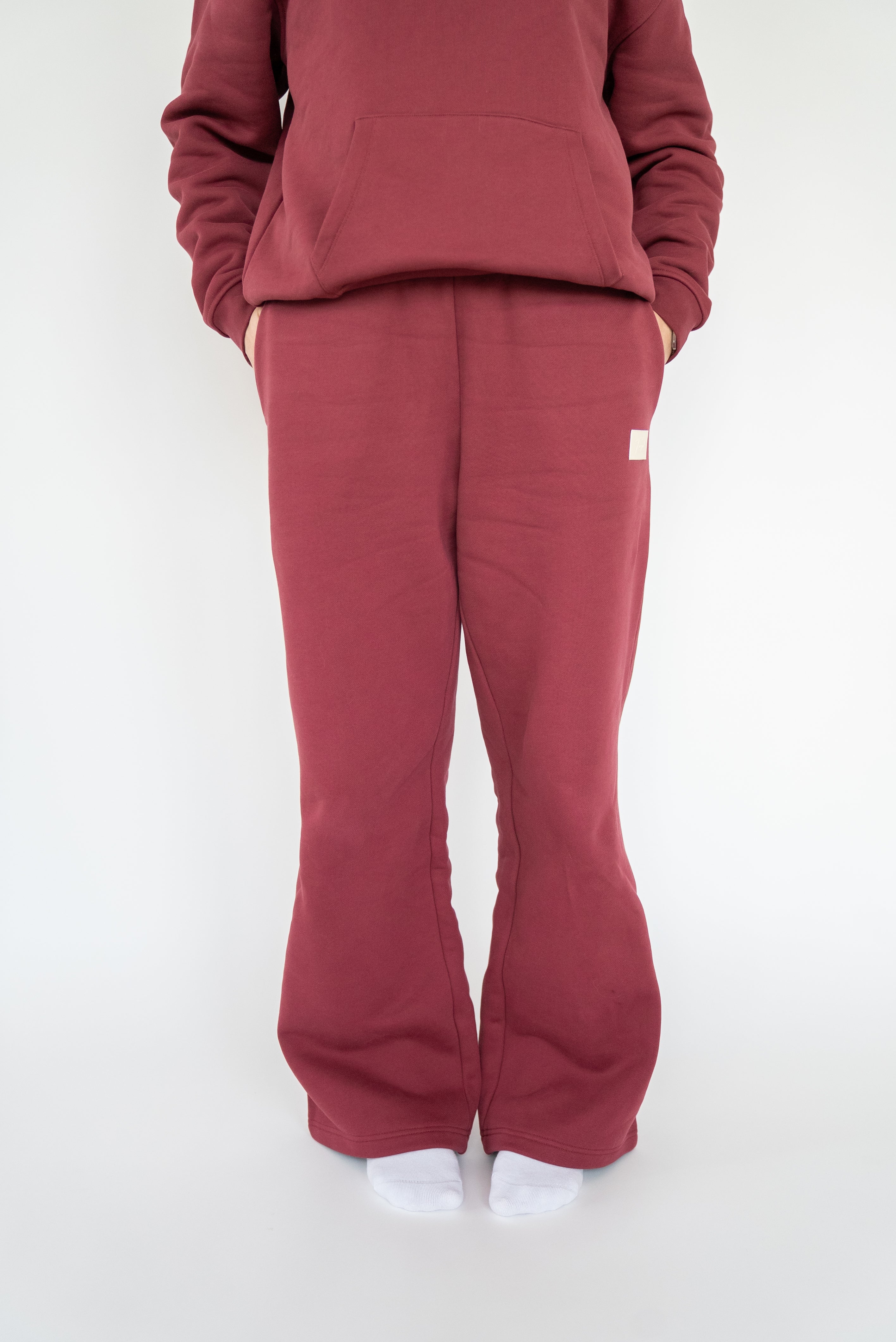 Oversized Heavy Premium Burgundy Pants
