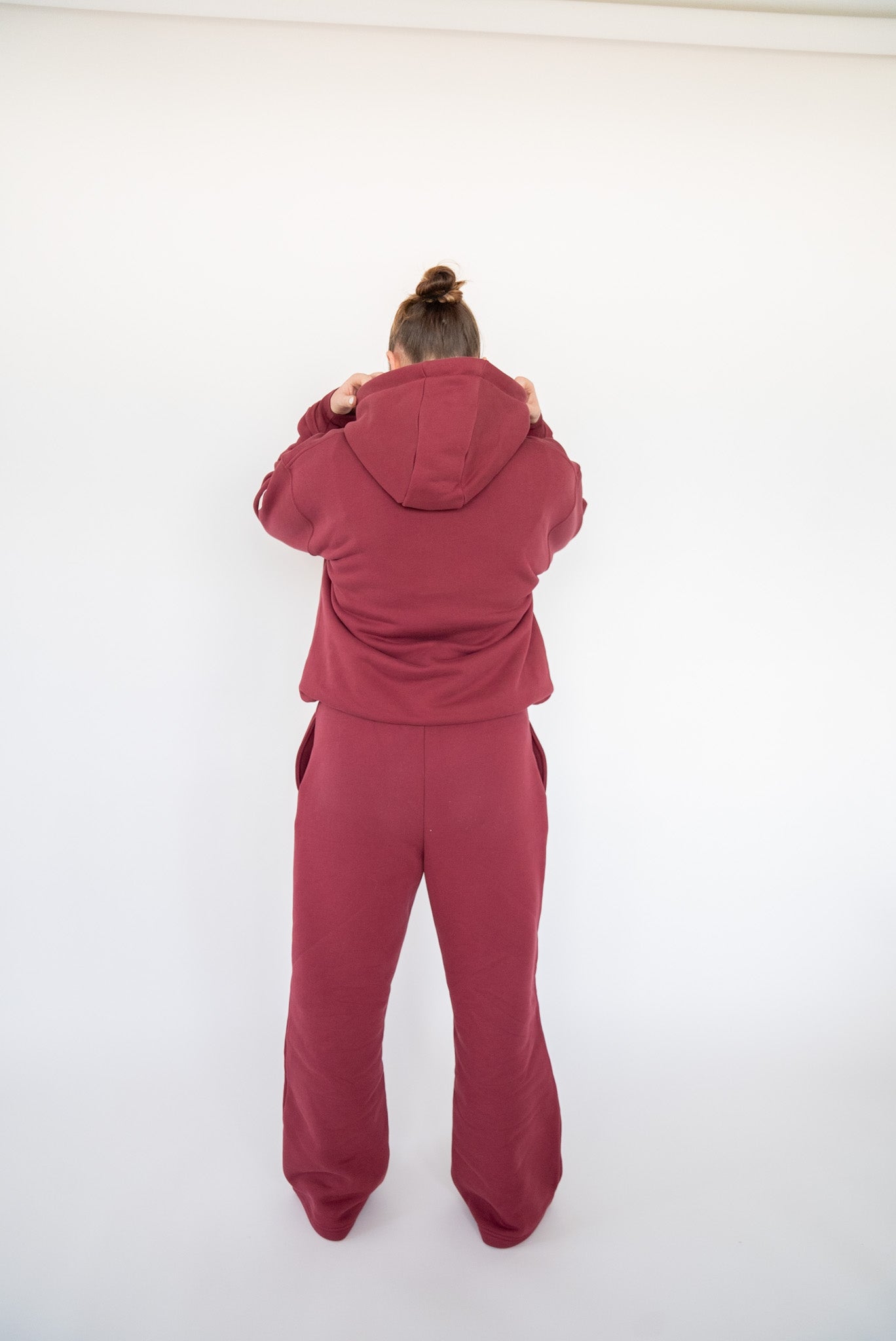 Oversized Heavy Premium Burgundy Pants