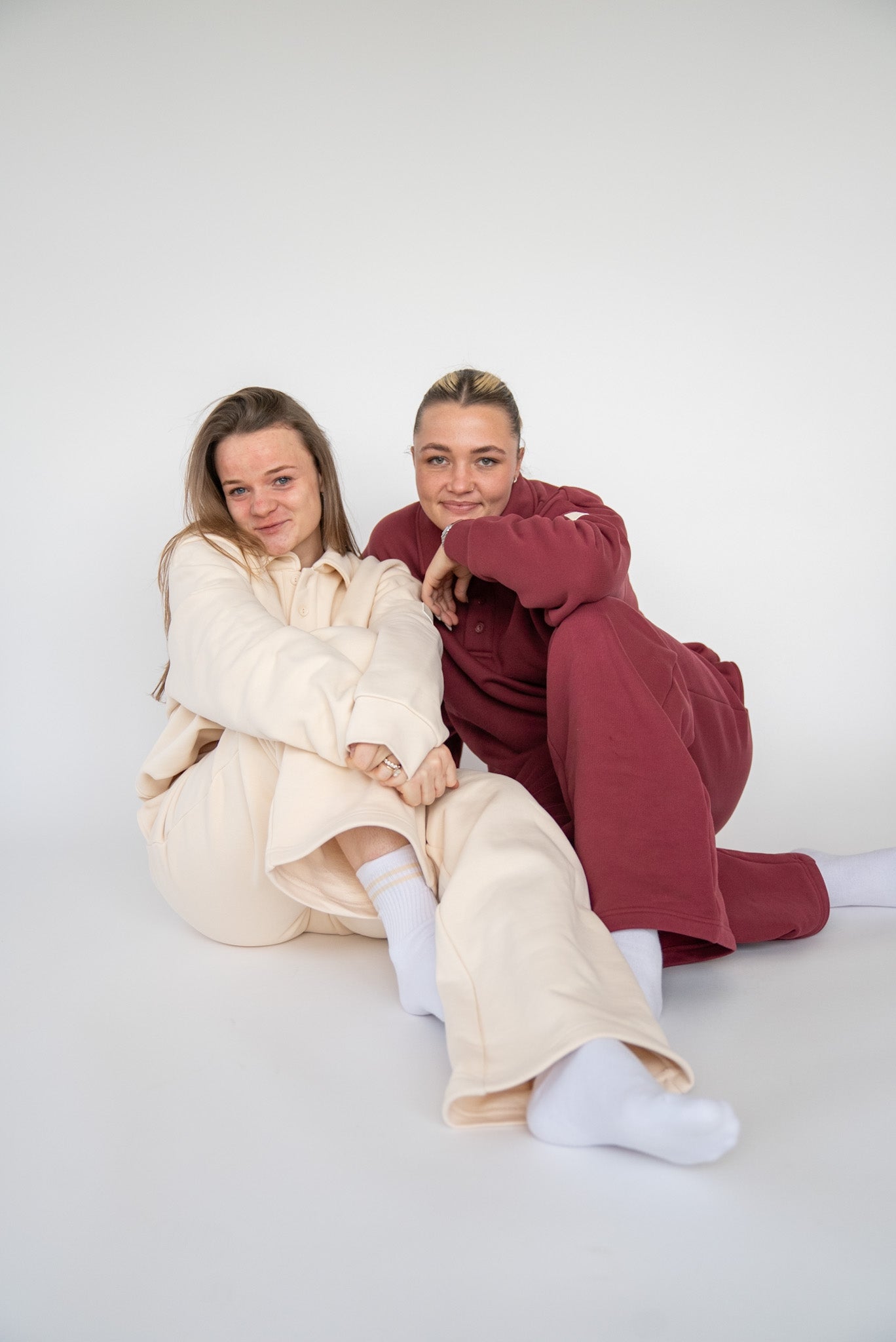 Oversized Heavy Premium Burgundy Polo Sweater