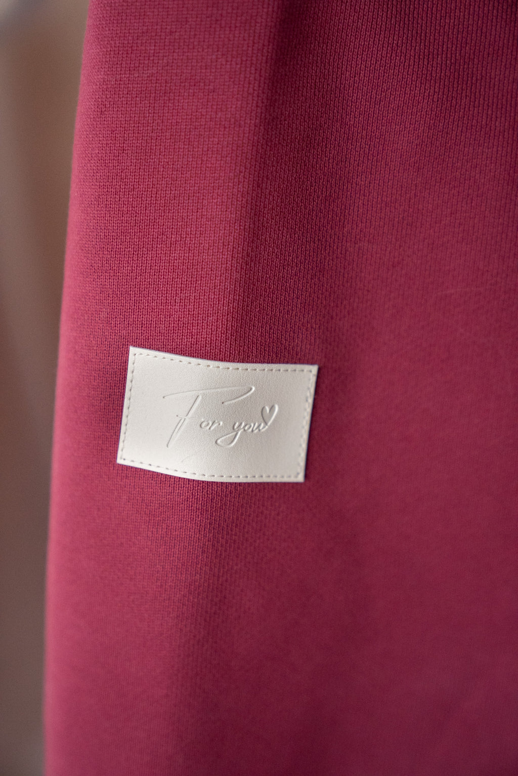 Oversized Heavy Premium Burgundy Polo Sweater