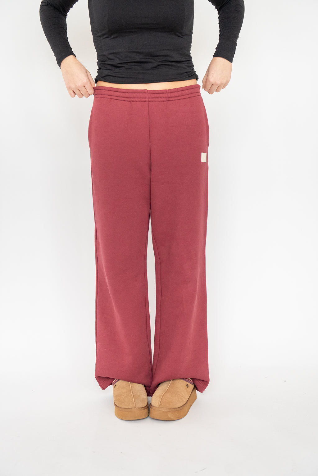 Oversized Heavy Premium Burgundy Pants