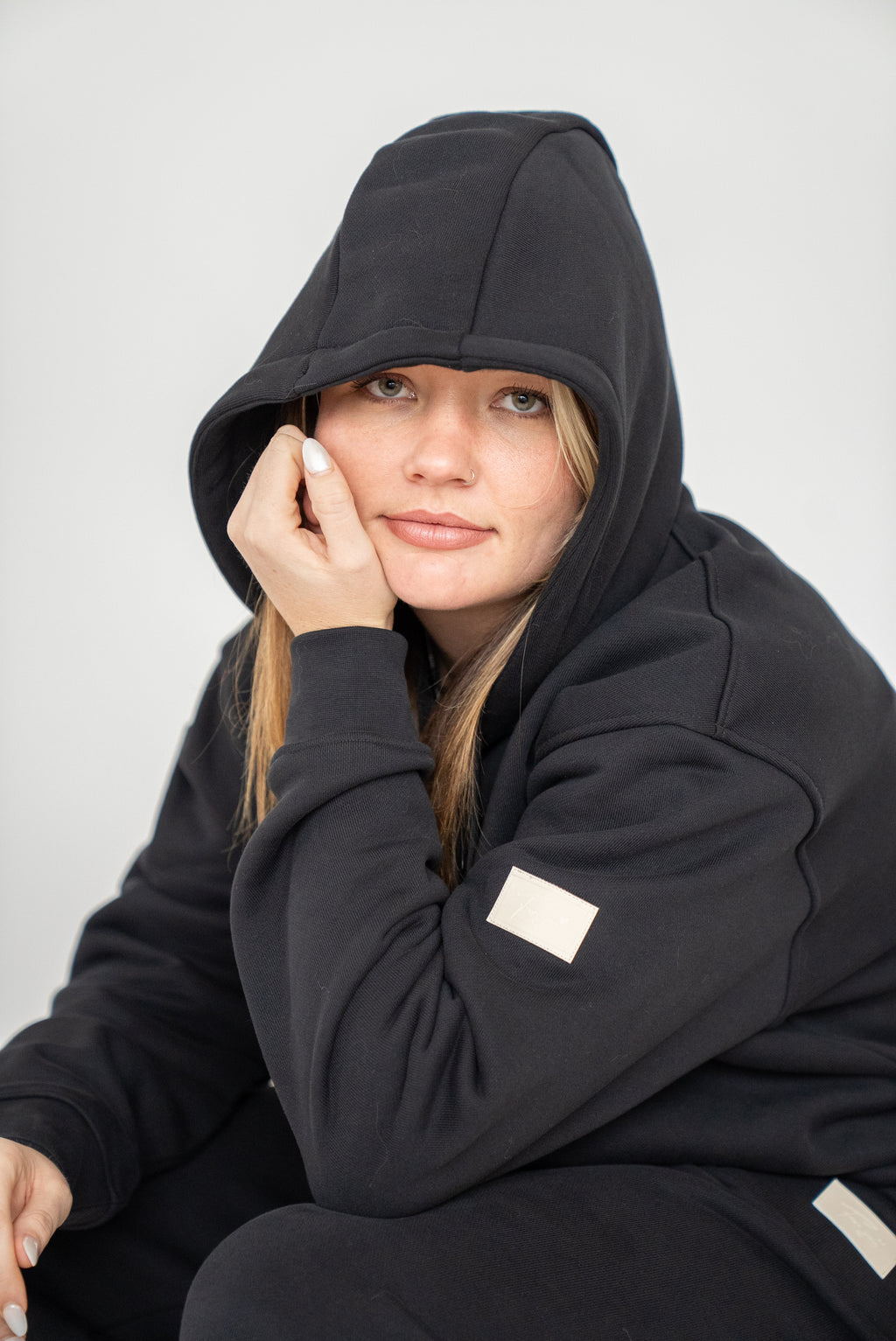 Oversized Heavy Premium Black Hoodie