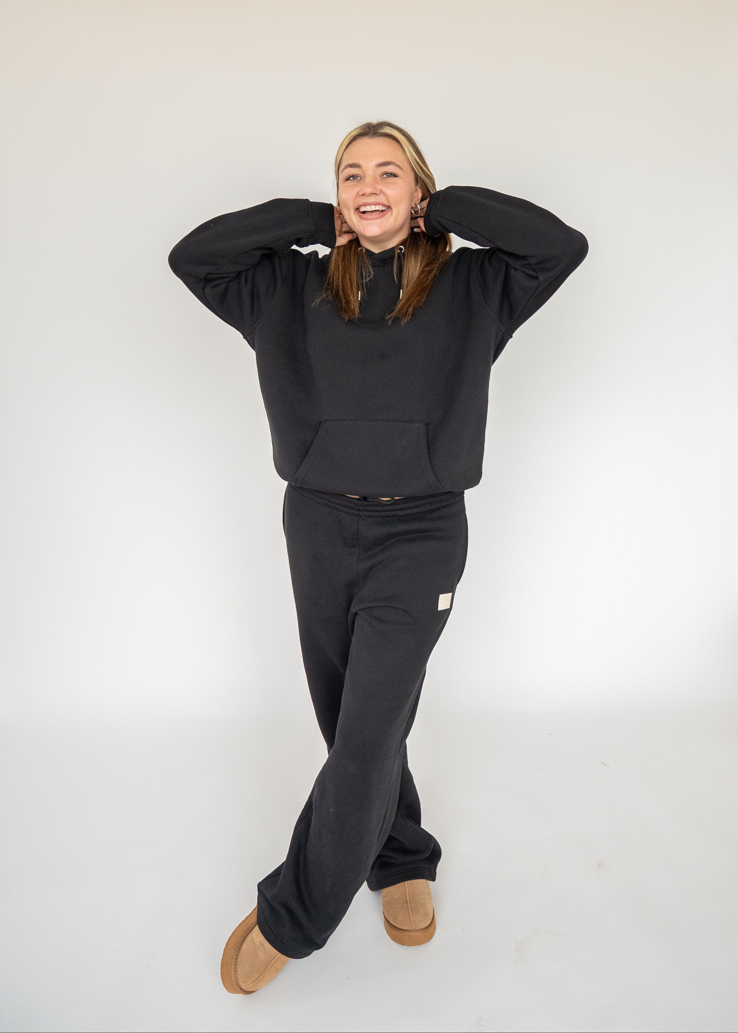 Oversized Heavy Premium Black Hoodie