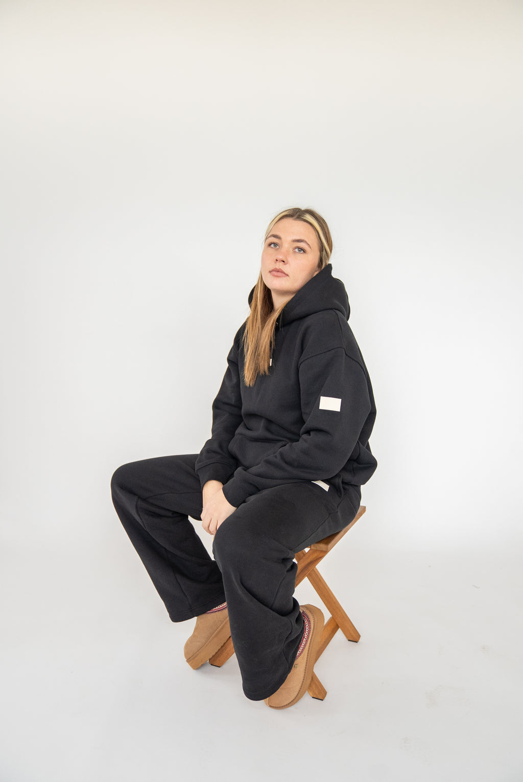 Oversized Heavy Premium Black Hoodie