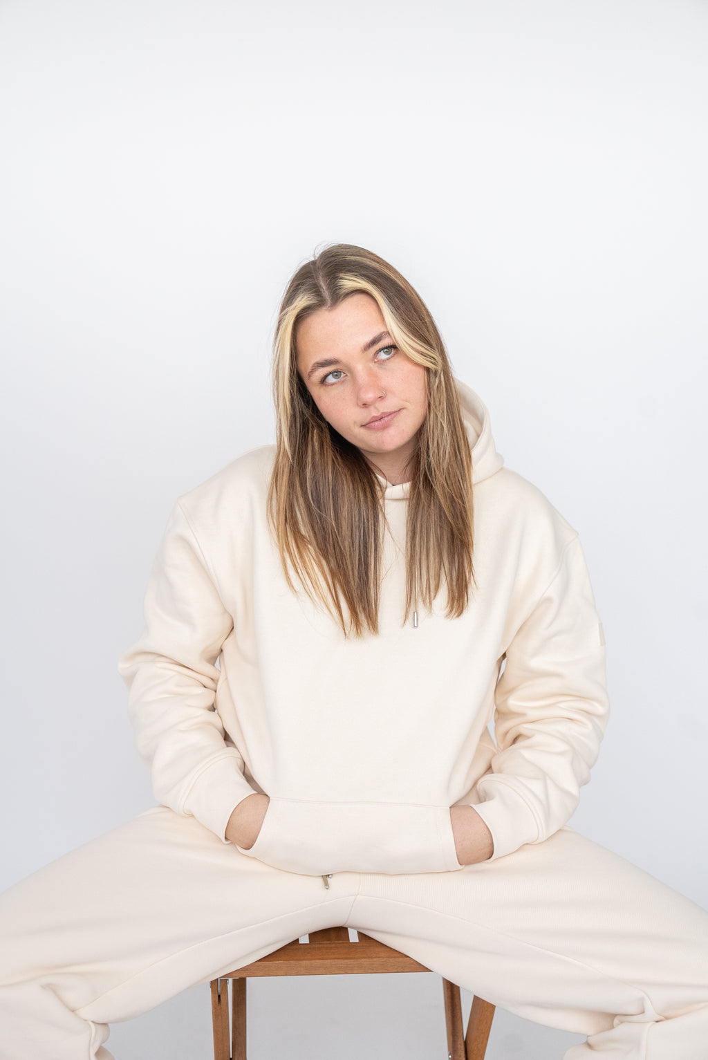Oversized Heavy Premium Beige Hoodie