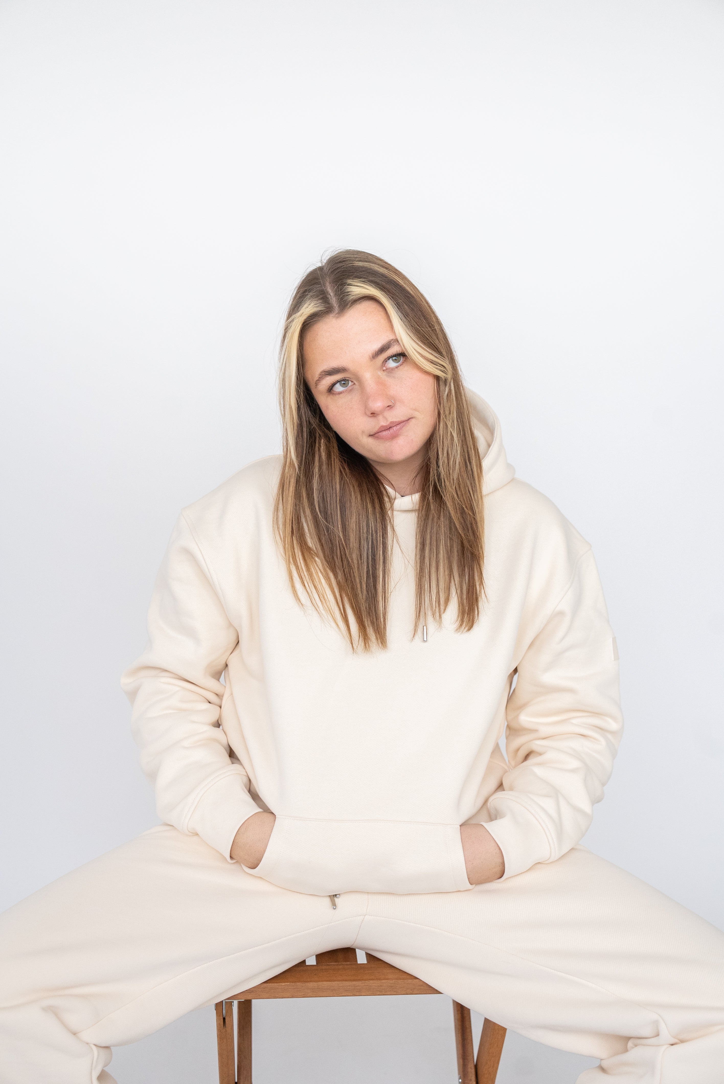Oversized Heavy Premium Beige Hoodie