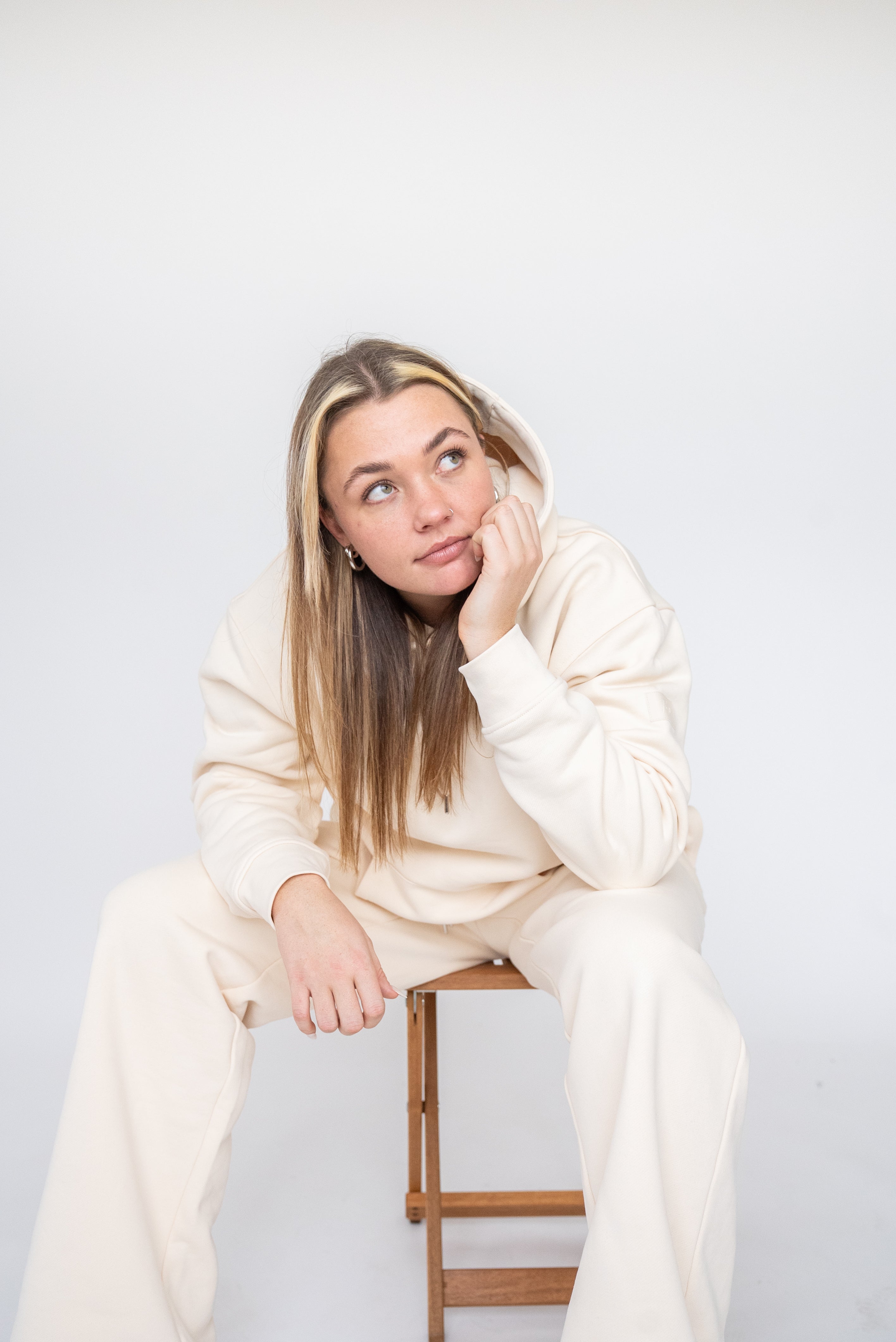 Oversized Heavy Premium Beige Hoodie