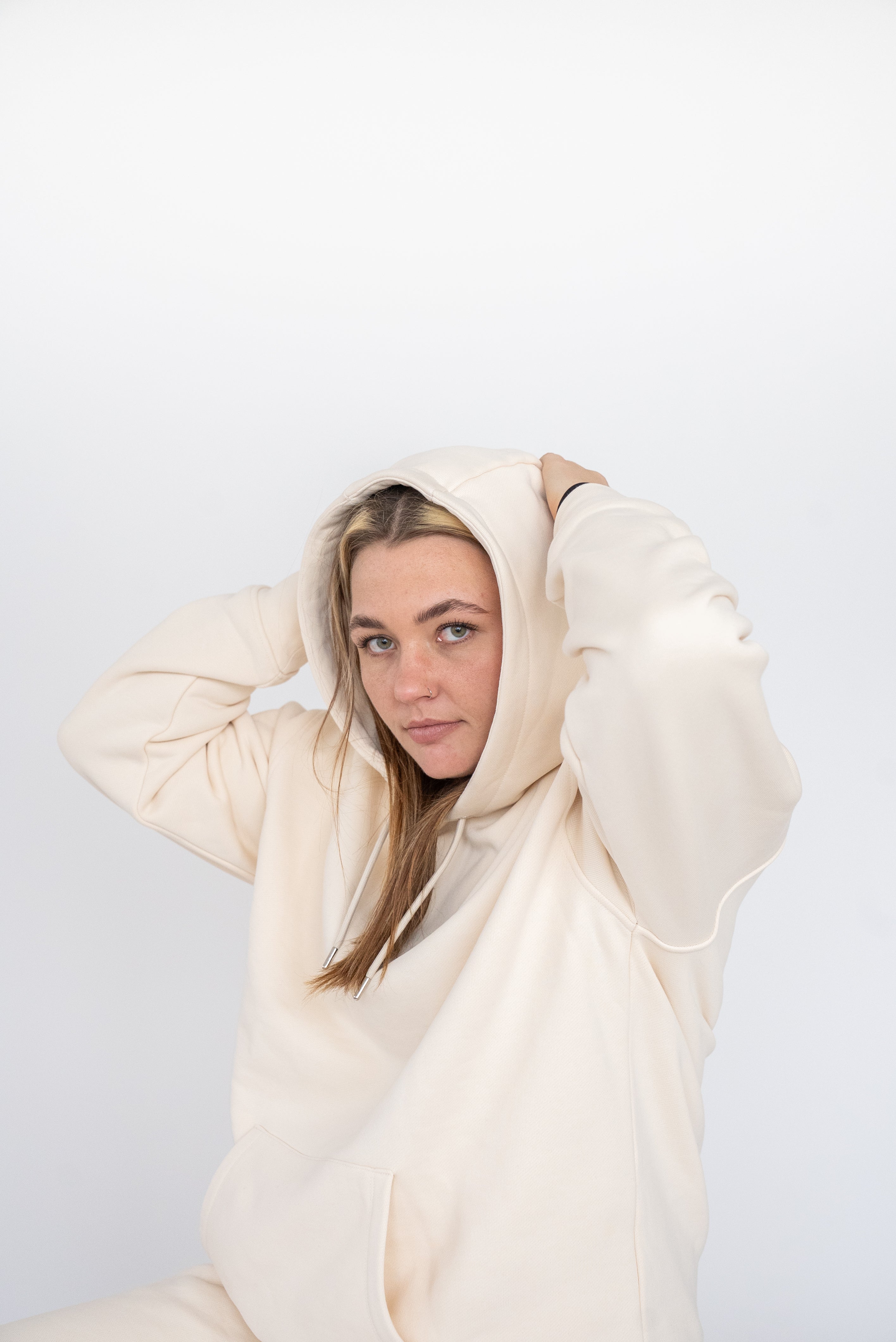 Oversized Heavy Premium Beige Hoodie
